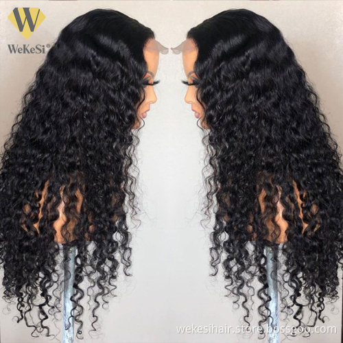 WKS Best High quality 180%-250% Density Swiss lace closure wigs,brazilian 5x5 closure wigs,Cuticle aligned virgin wig
